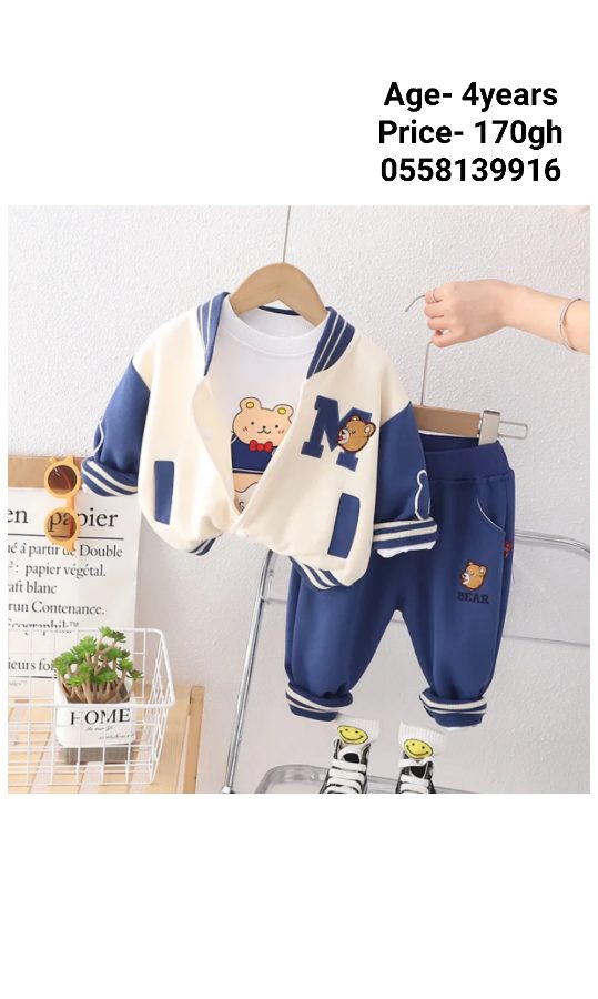 Blue and cream 3in1 set