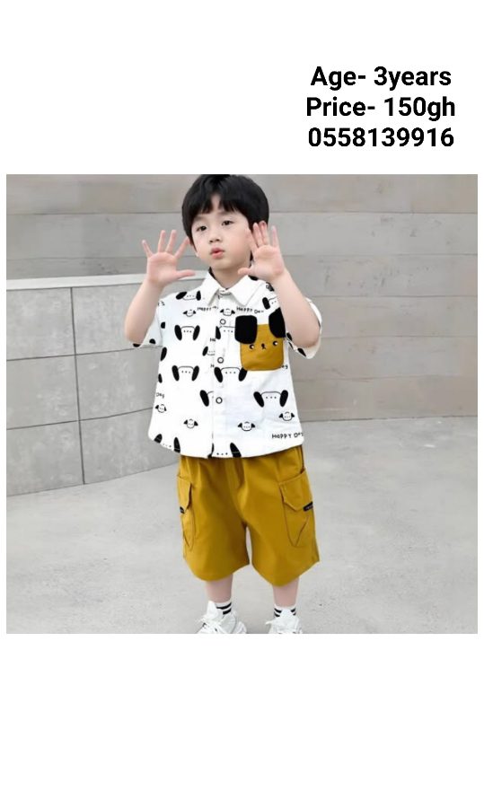 Lemon Yellow and white 2in1 set